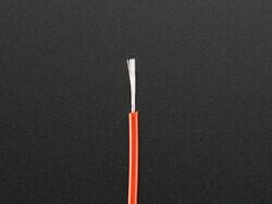 Adafruit 1877 - Silicone Cover Stranded-Core Wire - 2m 26AWG Red - 2