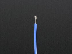 26 AWG Hook-Up Wire Blue 600V 6.56' (2.00m) - Adafruit Industries LLC (1)