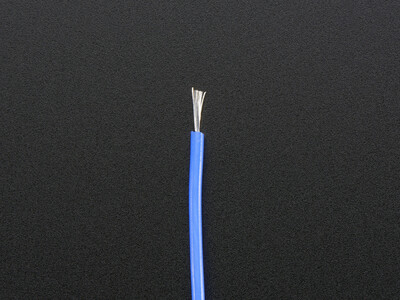 Adafruit 1878 - Silicone Cover Stranded-Core Wire - 2m 26AWG Blue - 2