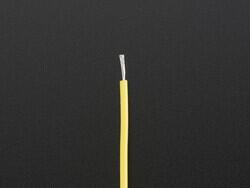 26 AWG Hook-Up Wire Yellow 600V 6.56' (2.00m) - Adafruit Industries LLC (1)