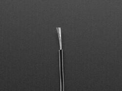 26 AWG Hook-Up Wire Black 600V 6.56' (2.00m) - Adafruit Industries LLC (1)
