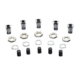 Adafruit 2177 - 5mm Chromed Metal Wide Convex Bevel LED Holder - Pack of 5 - Adafruit Industries LLC