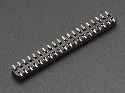 Adafruit 2187 - SMT GPIO Header for Raspberry Pi HAT - 2x20 Short Female Header - 3