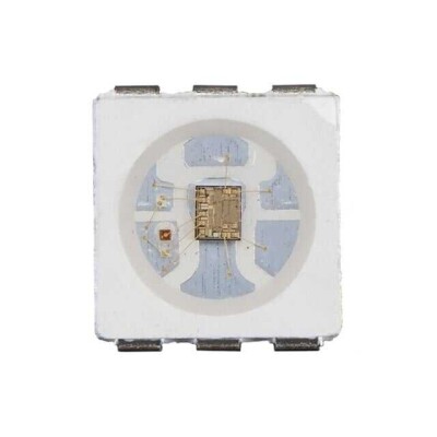 Addressable Lighting - 10 LED Discrete Serial (Shift Register) Red, Green, Blue (RGB) 5.00mm L x 5.00mm W - 1