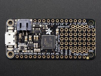 Adafruit 2772 - Feather M0 Basic Proto - ATSAMD21 Cortex M0 - 3