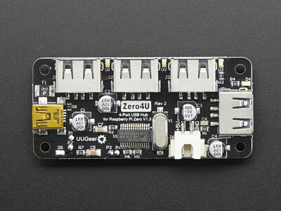 Adafruit 3298 - Zero4U - 4 Port USB Hub for Raspberry Pi Zero v1.3 - 2