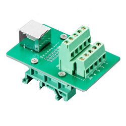 Adapter Terminal Blocks, Screw Connection, 10 Pos, 2 Rows To Modular, Female Jack, 8p8c (RJ45) - Adafruit Industries LLC