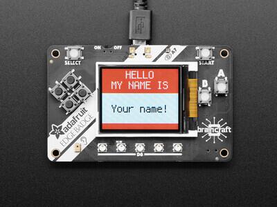 Adafruit 4400 - EdgeBadge - TensorFlow Lite for Microcontrollers - 8