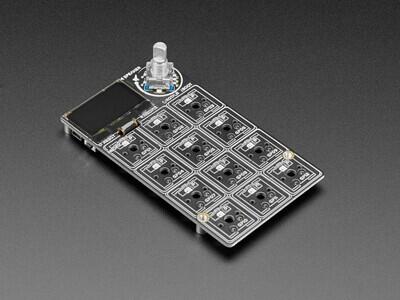 Adafruit 5100 - MACROPAD RP2040 Bare Bones - 3x4 Keys + Encoder + OLED - 1