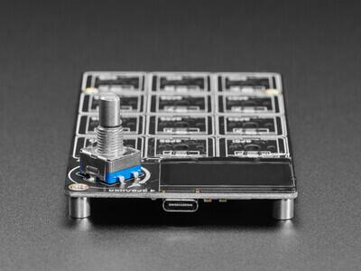 Adafruit 5100 - MACROPAD RP2040 Bare Bones - 3x4 Keys + Encoder + OLED - 3
