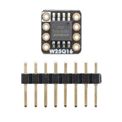 Adafruit 5632 - QSPI DIP Breakout Board - W25Q16 - 16 MBit 2 MByte - W25Q16JVSSIQ - 1