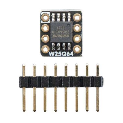 Adafruit 5633 - QSPI DIP Breakout Board - W25Q64 - 64 MBit 8 MByte - W25Q64JVSSIQ - 1