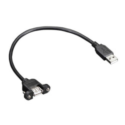 Cable A Female to A Male 1.12' (342.9mm) Shielded - Adafruit Industries LLC