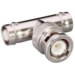 Adapter Coaxial Connector BNC Plug, Male Pin To BNC Jack, Female Socket (2) 50 Ohms - TE Connectivity Linx