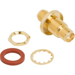 Adapter Coaxial Connector SMA Jack, Female Socket To SMA Jack, Female Socket 50 Ohms - Amphenol RF