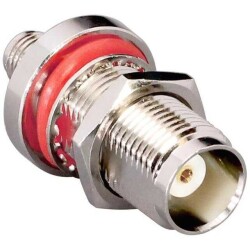 Adapter Coaxial Connector SMA Jack, Female Socket To TNC Jack, Female Socket 50 Ohms - TE Connectivity Linx