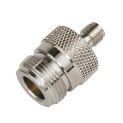 Adapter Coaxial Connector SMA Jack, Female Socket To N Jack, Female Socket 50 Ohms - RF Industries