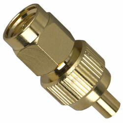Adapter Coaxial Connector SMA Plug, Male Pin To MMCX Jack, Female Socket 50 Ohms - 1