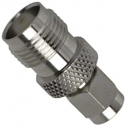 Adapter Coaxial Connector SMA Plug, Male Pin To TNC Jack, Female Socket 50 Ohms - Amphenol RF