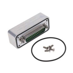 Adapter Connector D-Sub, 25 Pin Male To D-Sub, 25 Pin Female Free Hanging (In-Line) - Amphenol Positronic (1)