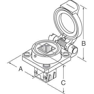 Adapter Connector USB-A (USB TYPE-A), Receptacle To USB-A (USB TYPE-A), Receptacle Panel Mount - 2