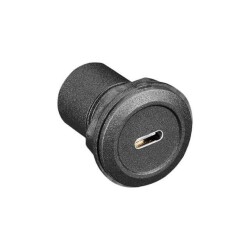 Adapter Connector USB-C (USB TYPE-C), Receptacle To USB-C (USB TYPE-C), Receptacle Panel Mount, Bulkhead - Rear Side Nut - Adafruit Industries LLC