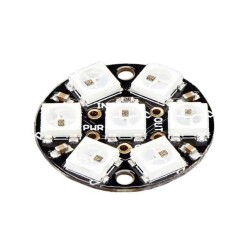 Addressable Lighting Neopixel Jewel 7 LED Module Serial (Shift Register) Red, Green, Blue (RGB) 23.00mm Dia - Adafruit Industries LLC
