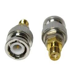 Adapter Coaxial Connector BNC Plug, Male Pin To SMA Jack, Female Socket 50Ohm - RF Solutions