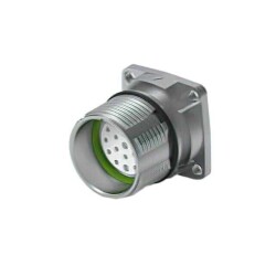 19 Position Circular Connector Receptacle Housing Panel Mount - TE Intercontec