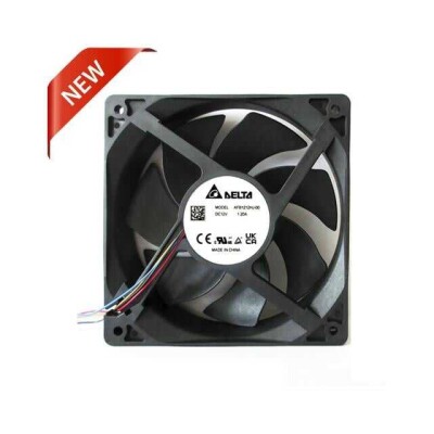 Fan Tubeaxial 12VDC Square - 120mm L x 120mm H Ball 120.2 CFM (3.37m³/min) 4 Wire Leads - 1