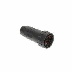 9 Position Circular Connector Plug, Female Sockets Crimp - Amphenol Sine Systems Corp