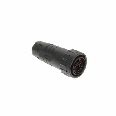 9 Position Circular Connector Plug, Female Sockets Crimp - 1