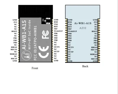 Ai-Thinker Ai-WB1-A1S WiFi Bluetooth 4.2 Voice Module - 3