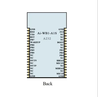 Ai-Thinker Ai-WB1-A1S WiFi Bluetooth 4.2 Voice Module - 2