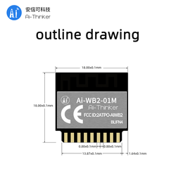 Ai-WB2-01M - Wi-Fi&BT module with BL602 chip - DIP-18 - Version V1.0.1 - 4