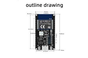 Ai-WB2-13-Kit - Development Board - DIP-30 package - Version V1.0.0 - 3