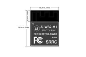 Ai-WB2-M1 - Wi-Fi&BT module with BL602 chip - SMD-16 - Version V1.1.2 - 3