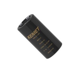 4700 µF 400 V Aluminum Electrolytic Capacitors Radial, Can - Screw Terminals 38mOhm @ 100Hz 20000 Hrs @ 85°C - KEMET