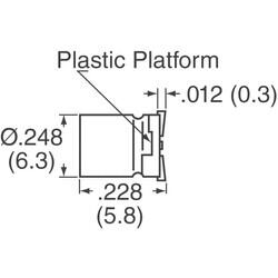 47 µF 35 V Alüminyum Elektrolitik Kapasitör / Kondansatör Radyal, Can - SMD - 1000 Saat @ 105°C - 4
