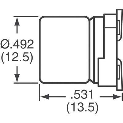470 µF 35 V Alüminyum Elektrolitik Kapasitör / Kondansatör Radyal, Can - SMD - 5000 Saat @ 105°C - 2