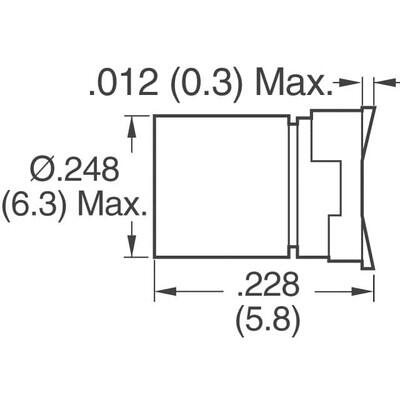 220 µF 6.3 V Alüminyum Elektrolitik Kapasitör / Kondansatör Radyal, Can - SMD - 1000 Saat @ 85°C - 3