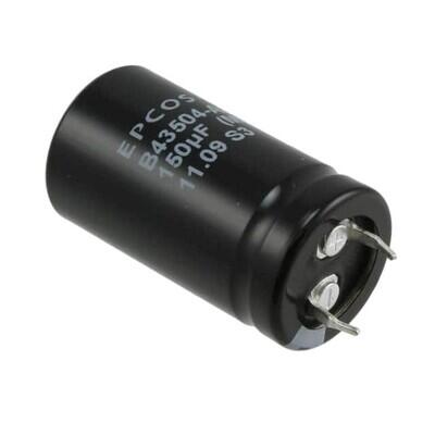 150 µF 400 V Aluminum Electrolytic Capacitors Radial, Can - Snap-In 590mOhm @ 100Hz 3000 Hrs @ 105°C - 1