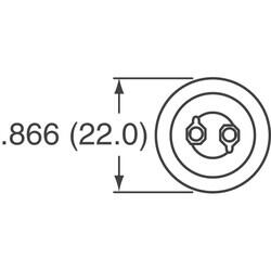 150 µF 400 V Aluminum Electrolytic Capacitors Radial, Can - Snap-In 590mOhm @ 100Hz 3000 Hrs @ 105°C - 2