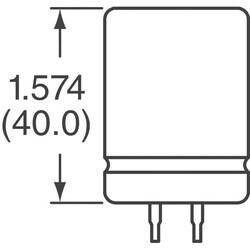 150 µF 400 V Aluminum Electrolytic Capacitors Radial, Can - Snap-In 590mOhm @ 100Hz 3000 Hrs @ 105°C - 3