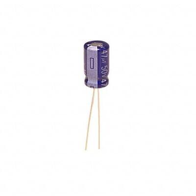 47 µF 50 V Alüminyum Elektrolitik Kapasitör / Kondansatör Radyal, Can - 2000 Saat @ 85°C - 1