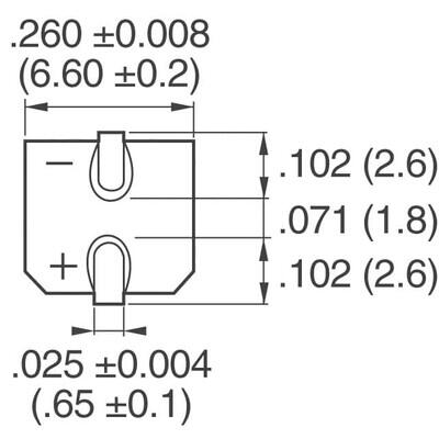 47 µF 25 V Aluminum Electrolytic Capacitors Radial, Can - SMD - 1000 Hrs @ 85°C - 2
