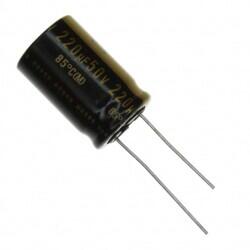 220 µF 50 V Aluminum Electrolytic Capacitors Radial, Can - 1000 Hrs @ 85°C - Nichicon
