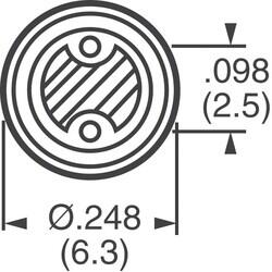 33 µF 25 V Alüminyum Elektrolitik Kapasitör / Kondansatör Radyal, Can 1000 Saat @ 85°C - Panasonic Electronic Components (1)