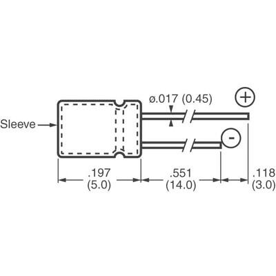 4.7 µF 25 V Aluminum Electrolytic Capacitors Radial, Can 1000 Hrs @ 85°C - 2