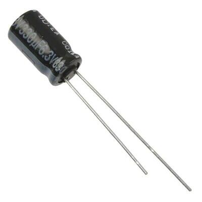 100 µF 25 V Aluminum Electrolytic Capacitors Radial, Can 5000 Hrs @ 105°C - 1